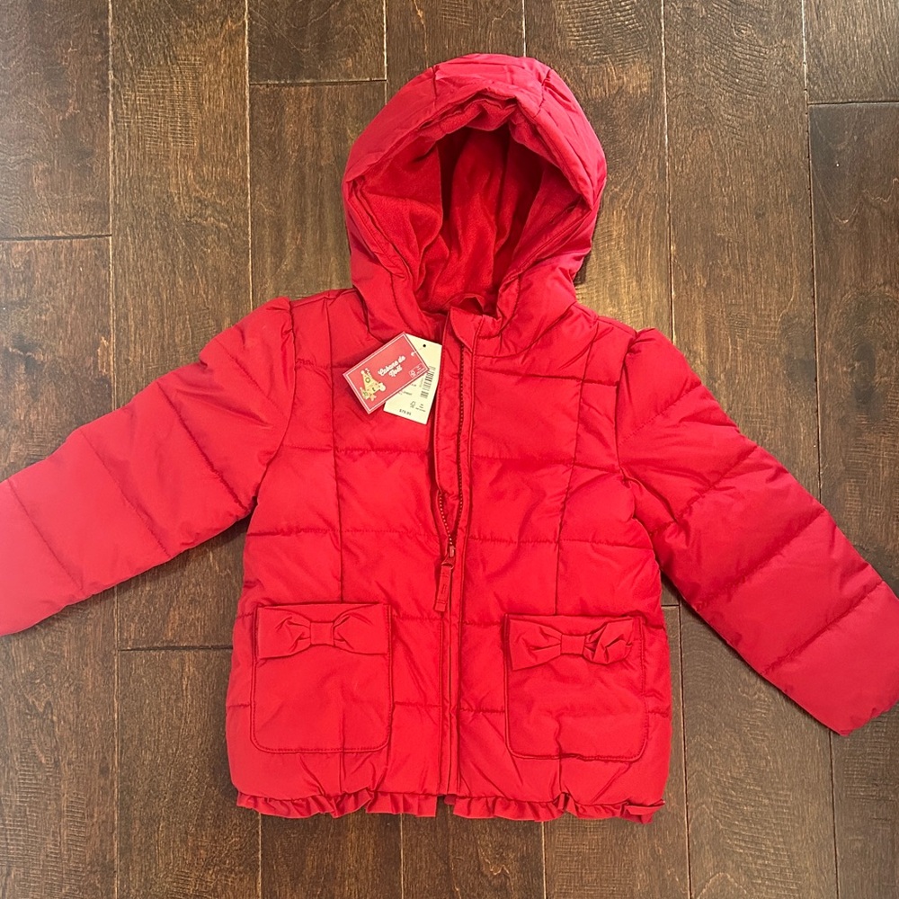 Gymboree Red Puffer Hooded Jacket